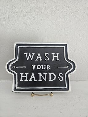 NWOT Hearth & Hand Bathroom/Kitchen Wall Plaque- Wash Your Hands